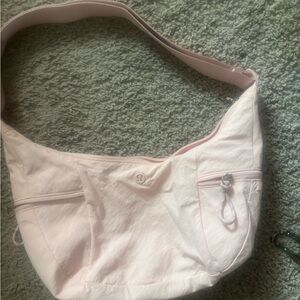 Lululemon Athletica Pink Shoulder Bag with Minimalist Design